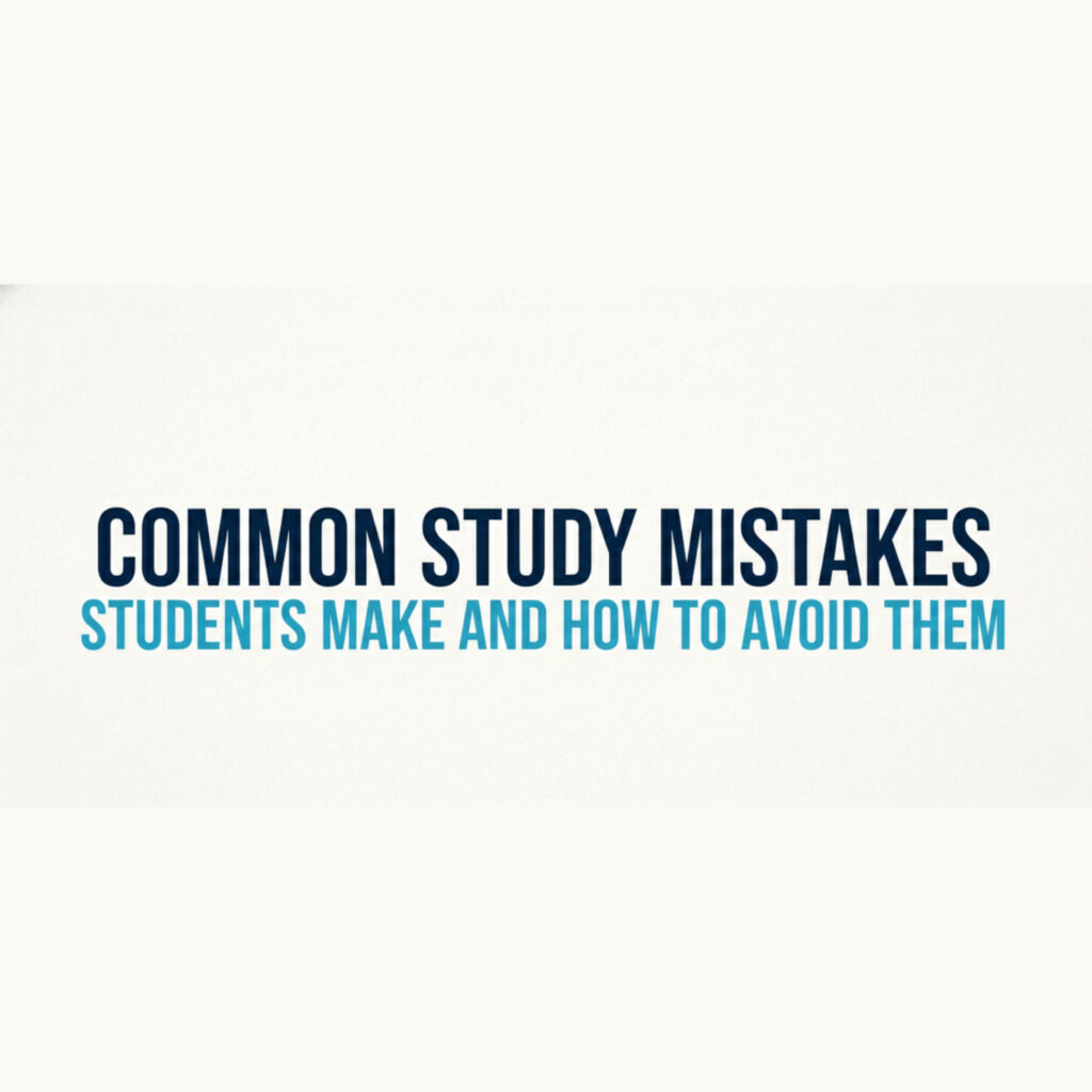 Study Mistakes Students Make